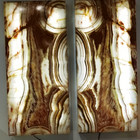 green banded onyx wall sconces SOLD