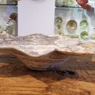 Alligator onyx dish from stalagtite / side view